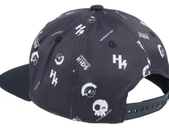 Kids Monogram Black Snapback - Headster