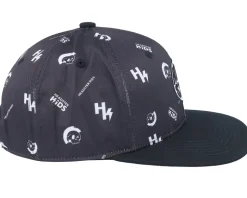 Kids Monogram Black Snapback - Headster