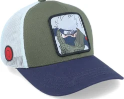Kids Naruto Kakashi Light Blue/Dark Green/Blue Trucker - Capslab