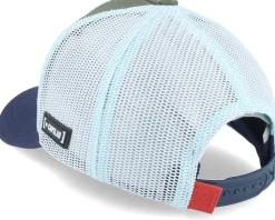 Kids Naruto Kakashi Light Blue/Dark Green/Blue Trucker - Capslab