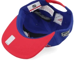 Kids New York Rangers Logo Flatbrim Rush Blue/Red Snapback - Outerstuff