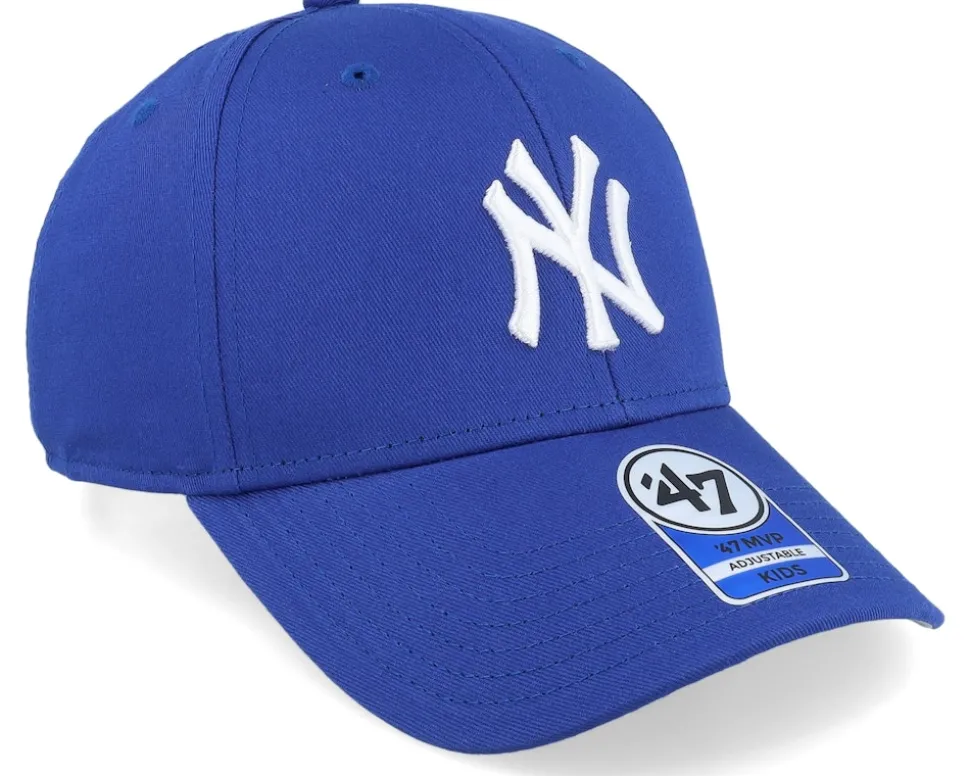 Kids New York Yankees Raised Basic Mvp Royal Adjustable - 47 Brand