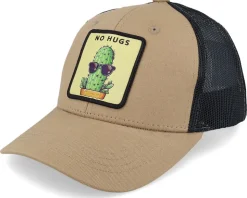 Kids No Hugs Cactus Dark Caramel/Black Trucker - Kiddo Cap