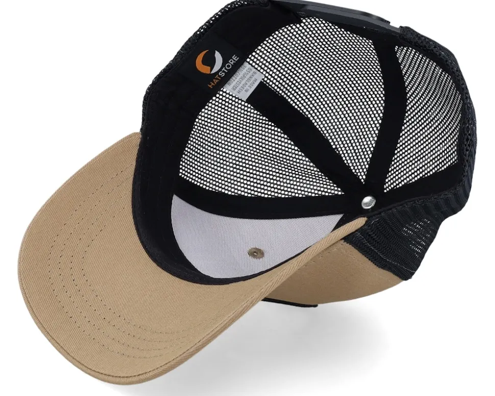 Kids No Hugs Cactus Dark Caramel/Black Trucker - Kiddo Cap