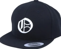 Kids O Letter 3D Black Snapback - Kiddo Cap