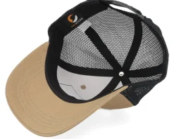 Kids Old Tractor Big Patch Caramel/Black Trucker - Kiddo Cap
