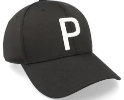 Kids P Cap Black/White Glow Adjustable - Puma