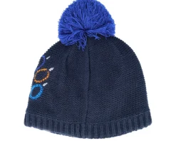Kids Paw Knit 1 Cap Night Blue Pom - Jack Wolfskin