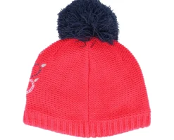 Kids Paw Knit Cap Pink Dahlia Pom - Jack Wolfskin