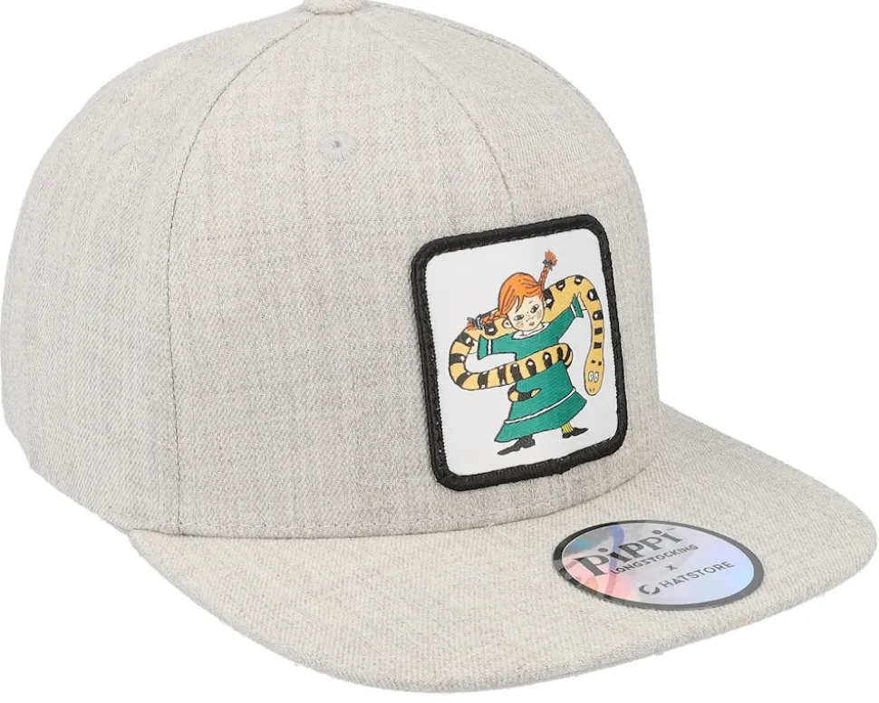 Kids Pippi Snake Grey Snapback - Pippi Longstocking