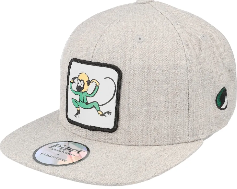 Kids Pippi Snake Grey Snapback - Pippi Longstocking