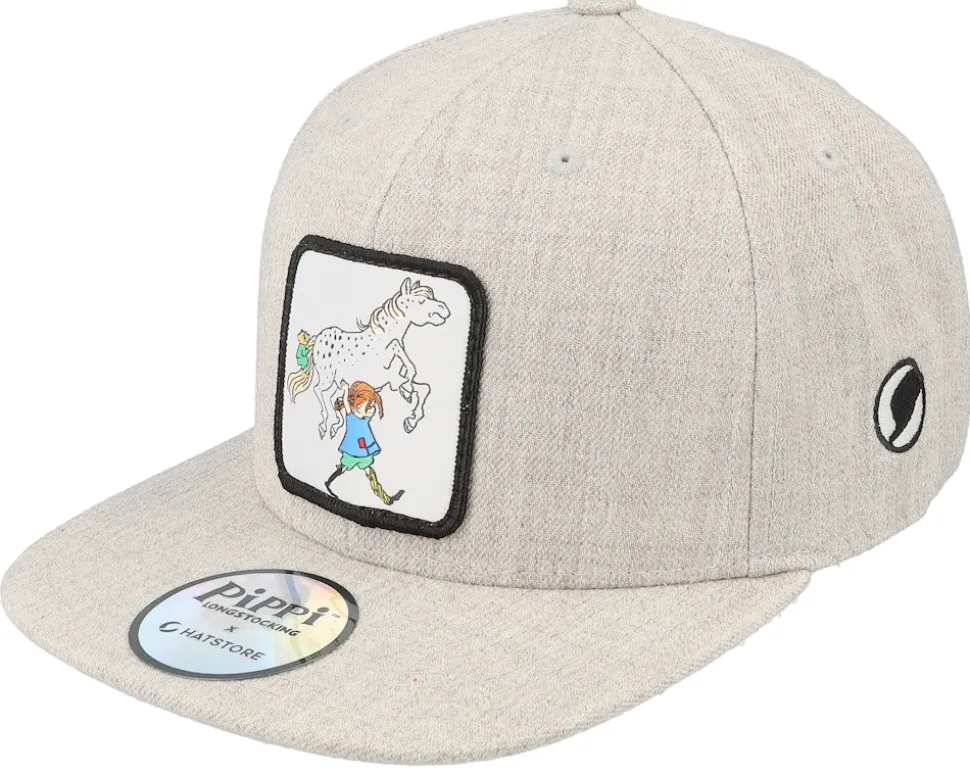 Kids Pippi Snake Grey Snapback - Pippi Longstocking