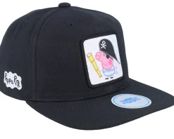 Kids Pirate George Black Snapback - Peppa Pig
