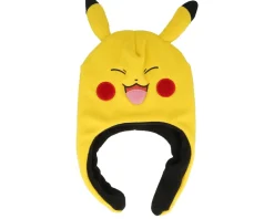 Kids Pokémon Novelty Pikachu Sherpa Polar Fleece Beanie - Difuzed