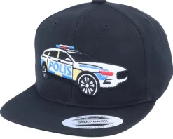 Kids Polisbil Black Snapback - Kiddo Cap