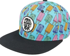 Kids Pop Neon Blue Snapback - Headster