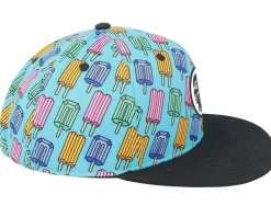 Kids Pop Neon Blue Snapback - Headster
