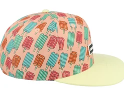 Kids Pop Neon Peaches Pink/Yellow Snapback - Headster