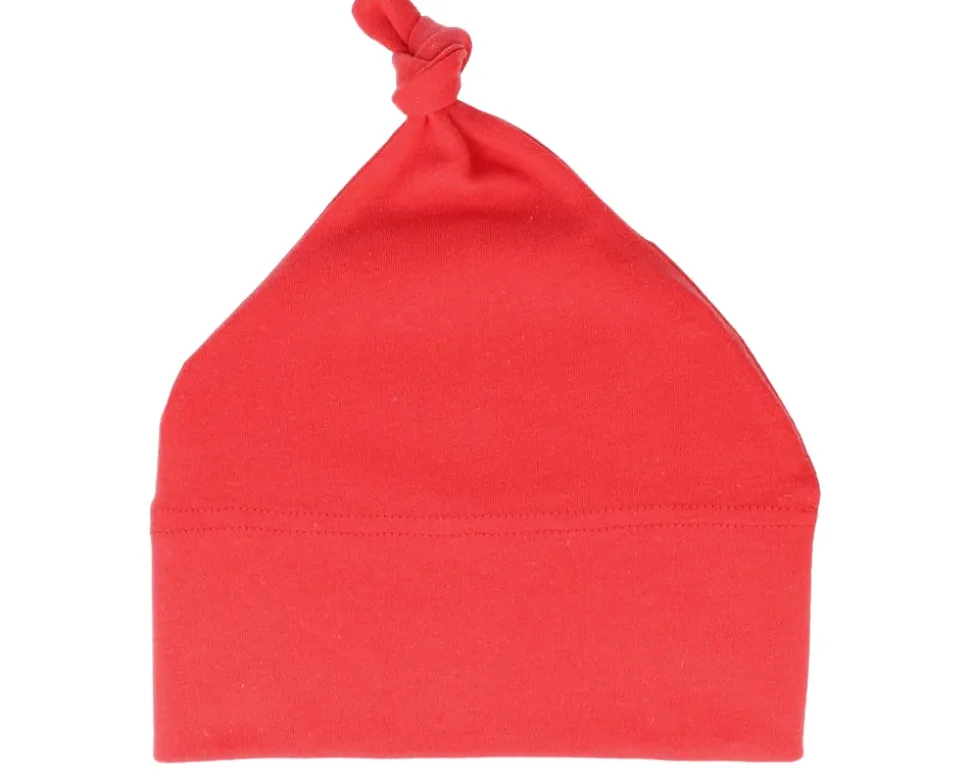 Kids Powder Pink Baby One-knot Beanie - Babybugz