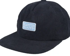 Kids Preston Unstructured Black Strapback - Headster