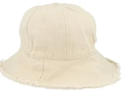 Kids Raw Edge Pale Beige Cloche Hat - Headster