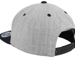 Kids Red Racing Car Heather Grey/Black Snapback - Kiddo Cap
