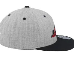 Kids Red Racing Car Heather Grey/Black Snapback - Kiddo Cap