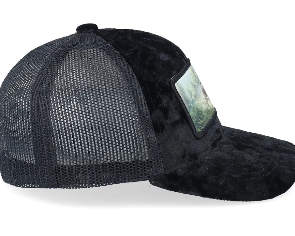 Kids Red Tractor Velvet Black Trucker - Calza Pennello