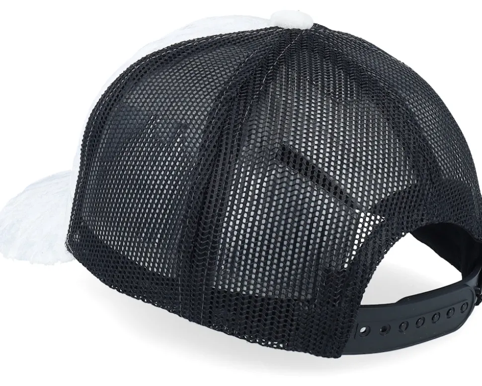 Kids Red Tractor Velvet White/Black A-Frame Trucker - Calza Pennello