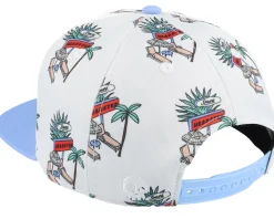 Kids Resort White Sand/Light Blue Snapback - Headster