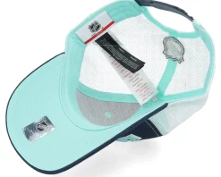 Kids Seattle Kraken Lockup Meshback Cap Navy/White Trucker - Outerstuff