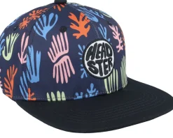 Kids Seawall Black Snapback - Headster