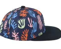 Kids Seawall Black Snapback - Headster