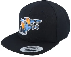Kids Shark Drag Car Kids Black Snapback - Kiddo Cap