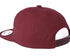 Kids Shrug Maroon/White Kids Snapback - Kiddo Cap