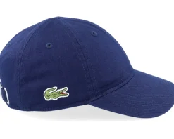 Kids Side Patch Navy Blue Dad Cap - Lacoste