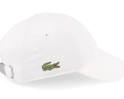 Kids Side Patch White Dad Cap - Lacoste
