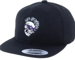 Kids Skull Shade Mohawk Black Snapback - Kiddo Cap