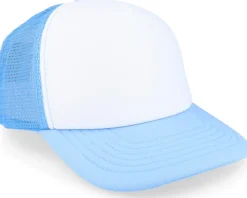 Kids Skyblue/White Vintage Foam Trucker - Beechfield