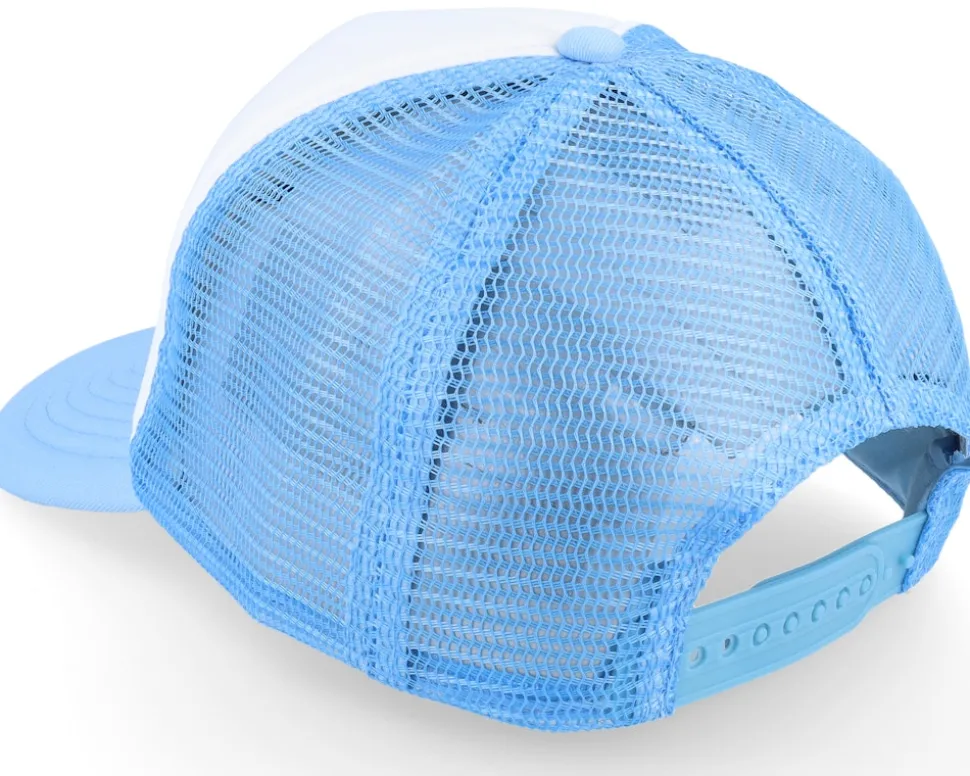 Kids Skyblue/White Vintage Foam Trucker - Beechfield