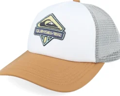 Kids Slab Scratch White/Bran Foam A-Frame Trucker - Quiksilver
