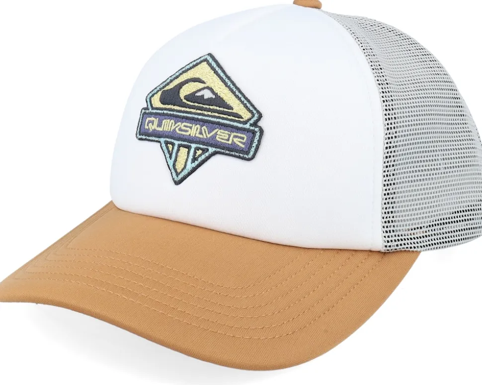 Kids Slab Scratch White/Bran Foam A-Frame Trucker - Quiksilver