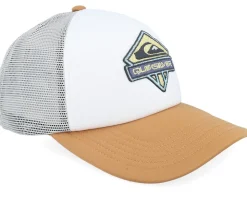 Kids Slab Scratch White/Bran Foam A-Frame Trucker - Quiksilver