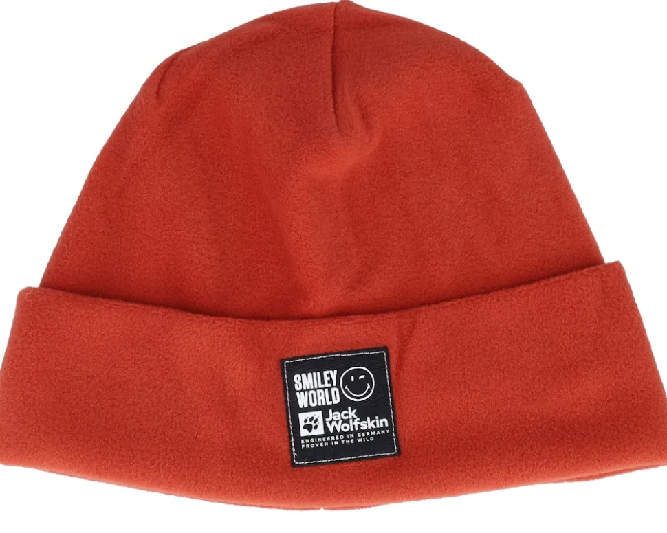 Kids Smileyworld Teen Beanie Intense Rust Cuff - Jack Wolfskin