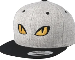 Kids Snake Eyes Grey/Black Snapback - Kiddo Cap