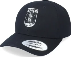 Kids Space Logo Black Adjustable - Kiddo Cap