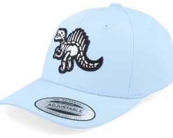 Kids Spinosaurus Skeleton Patch Carolina Blue Adjustable - Kiddo Cap