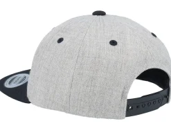 Kids Spinosaurus Skeleton Heather Grey/Black Snapback - Kiddo Cap