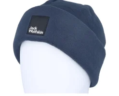 Kids Spirit Fleece Beanie Y Night Blue Cuff - Jack Wolfskin
