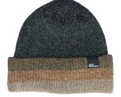 Kids Spirit Knit Beanie Y Slate Green Cuff - Jack Wolfskin